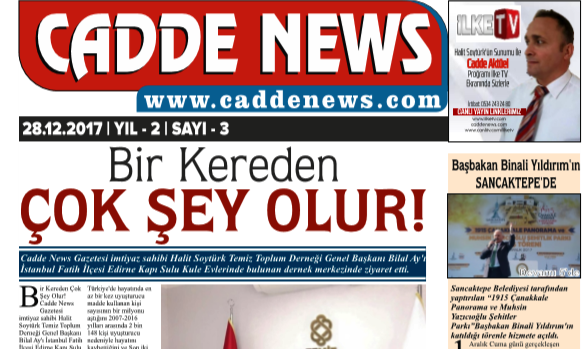 CADDE NEWS GAZETESİ 3. SAYISI PDF